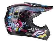 หมวกกันน็อคออฟโรด ABS ขนาดเล็กและน้ำหนักเบาลายรถจักรยานยนต์โกคาร์ท Iee554-Cb หมวกกันน็อคที่มีสีสัน