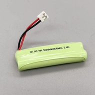 2pcs/lot 50AAAA 500mAh 2.4V Telephone Rechargeable Battery Pack