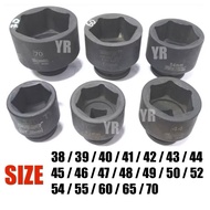 3/4" Impact Box Socket 38mm to 70mm ( 38mm39mm40mm41mm42mm43mm44mm45mm46mm47mm48mm49mm50mm52mm54mm55