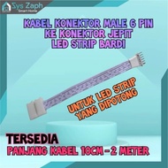 Smart LED Strip Extension Cable Clip to Male 6 Pin For LED CutYANG For BARDI Fantech Philips WIZ Den