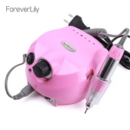 foreverlilyเครื่องเจาะเล็บ 35000RPM พลังงานสูง 30W อุปกรณ์ทําเล็บเครื่องมือกําจัดเล็บเจลขัดเล็บอย่าง