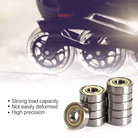 10Pcs 608ZZ Deep Groove Ball Bearing High Carbon Steel Skateboard Ball Bearings 8x22x7mm for Skatebo