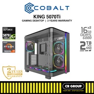 COBALT KING 5070Ti - Ryzen 7 7800X3D -  RTX5070Ti - 32GB RAM - 2TB SSD (3Yrs Warranty)