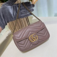 Gucci古馳mini馬蒙鏈條包marmont包