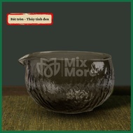 Bát chawan chuyên dụng pha matcha có miệng rót men sứ thủ công phong cách Nhật Bản chống trào lên bọ