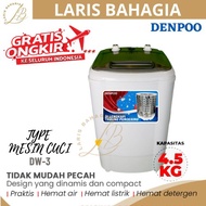 J2C -851 DENPOO MESIN CUCI PORTABLE MINI KAPASITAS 4,5 KG - DW 3