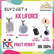 PROMO! BUY 2 GET 4 Kalung KK LIFORCE 24 Stones + LE / ORI 100%