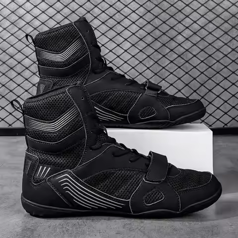 Men Women Fighting Special Training Boxing Shoes Light Breathable Sports Professional Wrestling Shoe