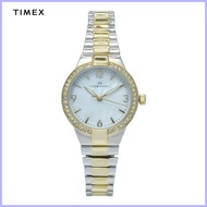 ◲ ◵ ♞,♘,♙Timex Viewpoint Two Tone Plated Alloy Analog Watch For Women TCC3D85800 CLASSICS