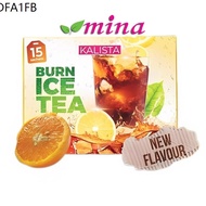 KALISTA Burn Ice Tea 15s Jus Bakar Lemak Slimming Body Shape Dhara Fibremeals Apple Green Skinni Original HQ Travel Pack