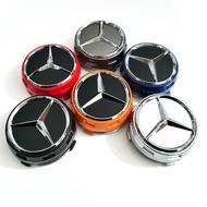 4PCS Wheel Center Caps Wheel Hub Rim Cap Cover Badge For Mercedes Benz AMG A45 CLA45 C63 GLA45 G63 Auto Retrofit Decals
