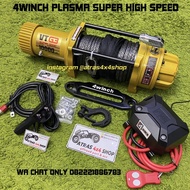 PROMO- 4WINCH PLASMA SUPER SONIC WINCH SONIK HIGH SPEED 7.8 HP OFFROAD JEEP