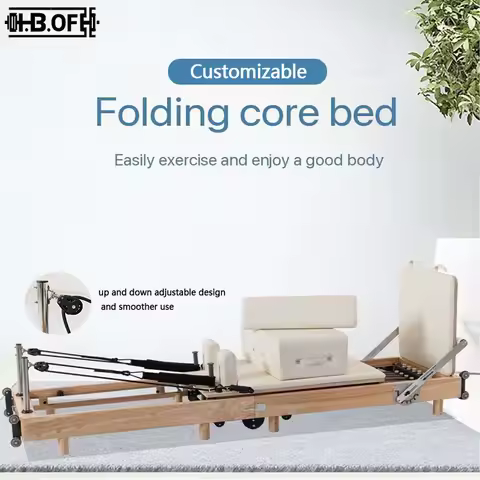 Folding Core Bed Large Equipment Aluminum Alloy Core Bed Yoga Gym Private Training Pilates Folding B