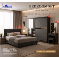 (SIAP PAASNG)MESRA - Bedroom set / 8x8 Wardrobe / Wadrobe / Almari baju / 8x8 Almari baju /  8x8 Bed
