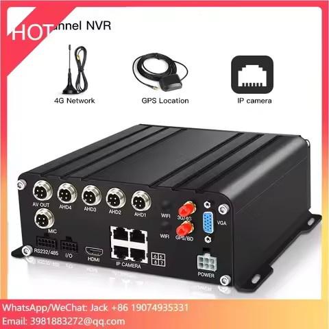 Digital Mobile Video Recorder MNVR 8 Channel HDD SSD Mobile NVR With 3G 4G GPS for Bus Truck