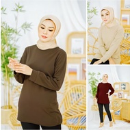 MUSLIMAH BLOUSE LABUH  Ironless Pocket Viral BAJU Muslimah BARU Moden TOP Modest Muslimah Wear
