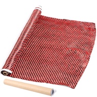 Red Twill Honeycomb Hybrid Carbon Kevlar Fabric Cloth 3K 220gsm Thickness High strength carbon fiber