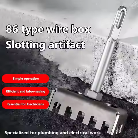 Portable Square Hole Punch Multi-function Rectangle Slot Tool Square Hole Punch Drill Square Hole So