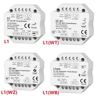 2.4G Dimming Remote Controller L1 L1(WT) L1(WZ) L1(WB) RF To 1 Channel 0/1-10V Dimmer L1(WT)WiFi / L