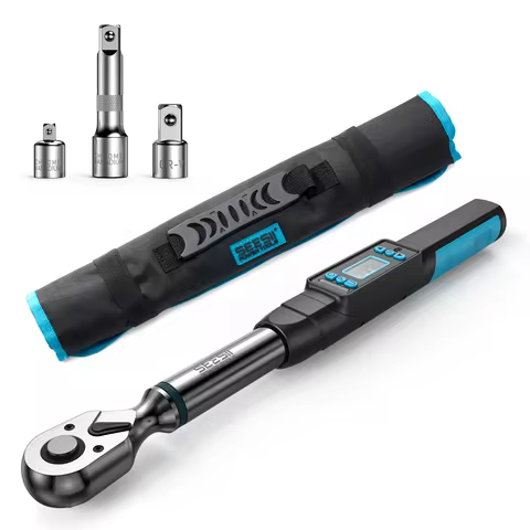 SEESII Digital Torque Wrench 3/8" 220Nm Electric Torque Wrench for Bicycle Car Motorcycle ±2% Accura