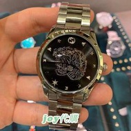 ◆原廠公司貨 Gucci G-Timeless系列 獅型刻紋不鏽鋼腕錶 YA1264125 gucci中性手錶