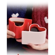 Starbucks Cup Valentine's Day Creative Love 99 Shape Light Luxury Ceramic Mug Couple Cup Gift Box♣3.29 Follow the store to prioritize