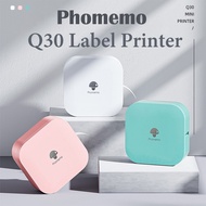 Phomemo Q30 Mini Portable Printer Paper Sticker Wireless Label Maker Label Printer