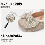 Daphne Girls Princess Shoes Crystal Shoes Soft Sole2025New children's leather shoes for summer, litt