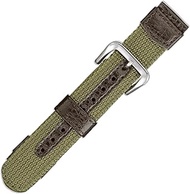 Maruman 22044 Nylon/Synthetic Leather Watch Band, Made in Japan, Khaki, 0.7 inches (18 mm) S-78/S, K