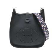 黑色 Taurillon Maurice牛皮 Mini Evelyne 肩背包 Y刻 銀扣【HERMES 愛馬仕】