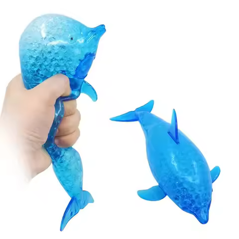 Squishy Shark Stress Balls Dolphin Squeeze Ball Stretchy Stress Squish Ball Sea Animal Squeeze Squis