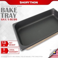 GN1/1 Non-Stick Black Pan 65mm (530x325mm) Convection Combi Oven Bake Cook Tray Cooking  Cheftop Unox Eka Replacement