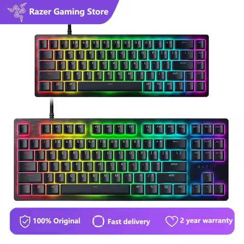 Razer Huntsman V3 HE Magnetic TKL Mini 65% 8KHz Wired Gaming Keyboard | Hall Effect Magnetic Switche
