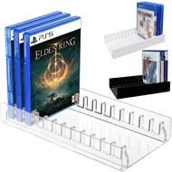 Acrylic Video Game Storage Organizer Stand for PS5 PS4 PS3 Game Case Storage, PS5 Game Holder Game B