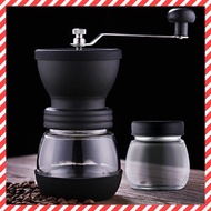 日豚百貨 - 便攜式手磨咖啡豆研磨機 磨咖啡器 咖啡粉 手動磨咖啡器連玻璃儲存瓶