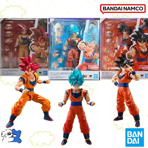 Genuine Bandai SHF Dragon Ball SUPER SAIYAN SON GOKU BLUE POWER LIMITS GOD AURA THE KIND-HEARTED Fin