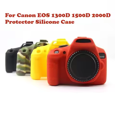 For Canon EOS 1300D 1500D 2000D Protector Silicone Case Armor Skin Body Cover DSLR Camera Bag