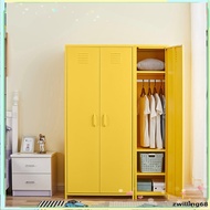 Iron wardrobe 1/2Door Wardrobe metal wardrobe dormitory wardrobe adjustable shelves Combination wardrobe