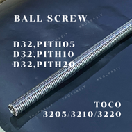 บอลสกรู(TOCO)Ball Screw TCR3205 TCR3210 TCR3220 +NUT ยี่ห้อTOCO(ความยาวทั้งเส้น หน่วยเป็น mm)