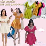 Big size pleated dress from 60kg-90kg