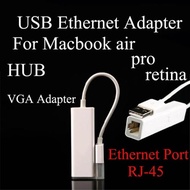 USB Ethernet Adapter*USB Multi-function Lan Adapter*Mini Display Port to VGA Adapter for macbook air pro retina HUB USB