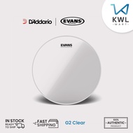Evans TT13G2-B / TT16G2-B G2 CLEAR TOM DRUMHEAD 13" / 16" Clear Tom Batter | BULK PACK