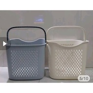 Multi-purpose high and low checkered plastic basket for storing clothes and items