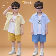 3CT Little Surfer shirt Set for boys, tank top shirt and shorts from 11 to 28kg BERNIE H1225B30