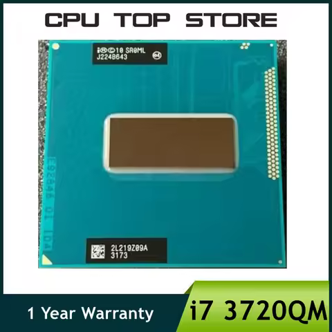 Intel Core i7 3720QM SR0ML 2.6GHz 4-Core 8-Thread notebook Laptop Processor LGA G2 / rPGA988B