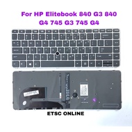 Keyboard HP EliteBook 840 G3 840 G4 745 G3 745 G4 836307-001 819876-001 Laptop US Keyboard