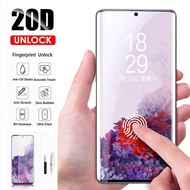 UV Glue Curved Samsung Galaxy S20 Plus Ultra S20 S10 Plus S10 Note 10 10  Note 9 Note 8 S9 S8 S7edge HD Clear Tempered Glass Screen Protector