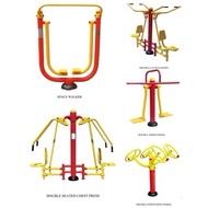 OUTDOOR GYM SPACE WALKER STATION / HORSE RIDER / DOUBLE LEG PRESS …