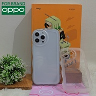 Softcase Gelombang / Wave Bening Polos For Oppo A16 A5s A1K A5 2020 F11 Reno 4F A74 A54 A15 A17 A17K A53 A31 A57 2022 RENO 6 4G  - Case Oppo - Softcase Gelombang - Case Transparan - Softcase Murah - Case polos - Casing Hp - Silikon Hp - Case handphone