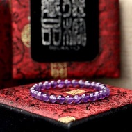 原礦無染色紫水晶 6mm 客製化串珠設計 水晶手鍊 紫水晶佛珠念珠